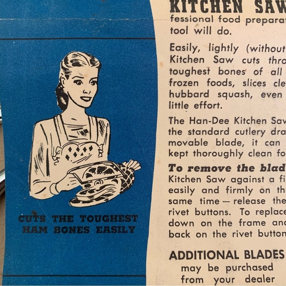 Vintage Mid-Century Han-Dee Kitchen Saw High Chrome Cold Steel Original Box USA - Picture 14 of 15